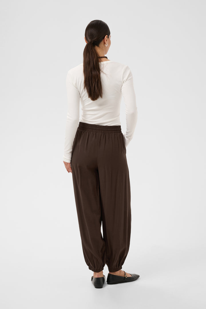 Pantalon confortable Alberta - Bouffant à taille et chevilles élastiques