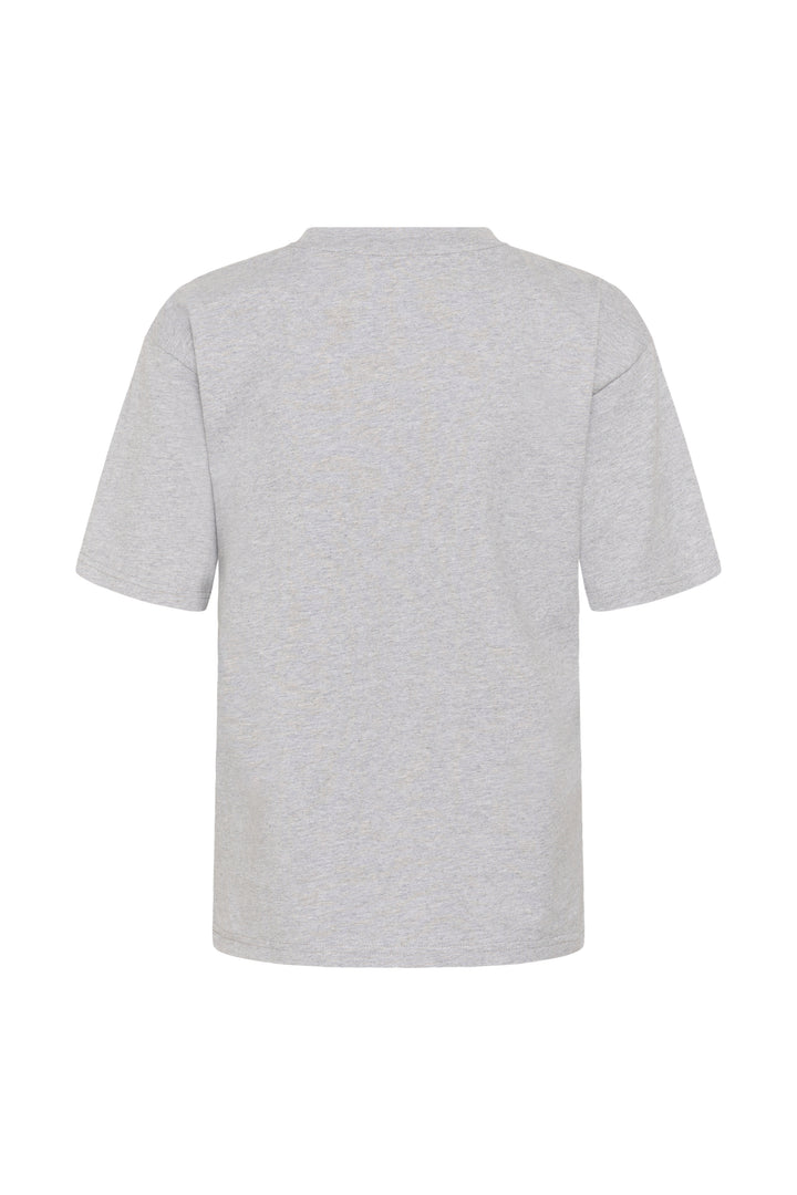 T-shirt décontracté en pur coton Gloria - Avec grand cœur en dentelle noire