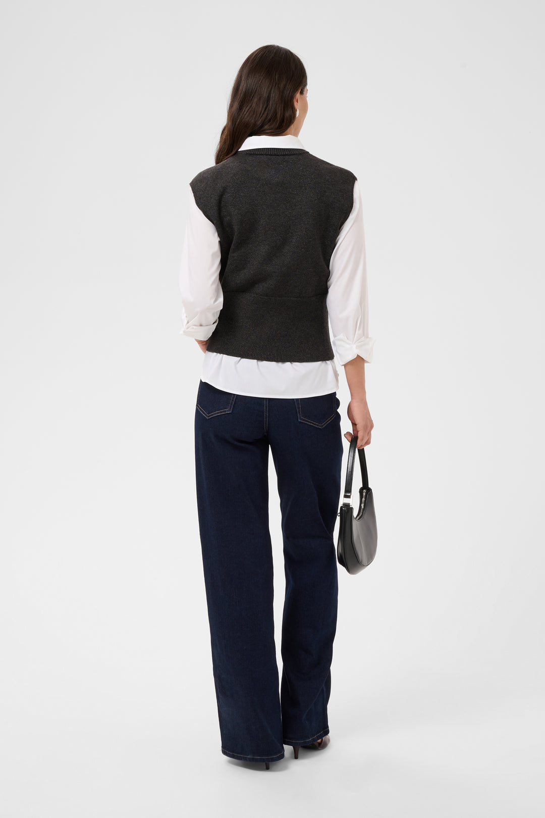 Haut en tricot doux Barbara - Avec encolure ronde classique et coupe épurée