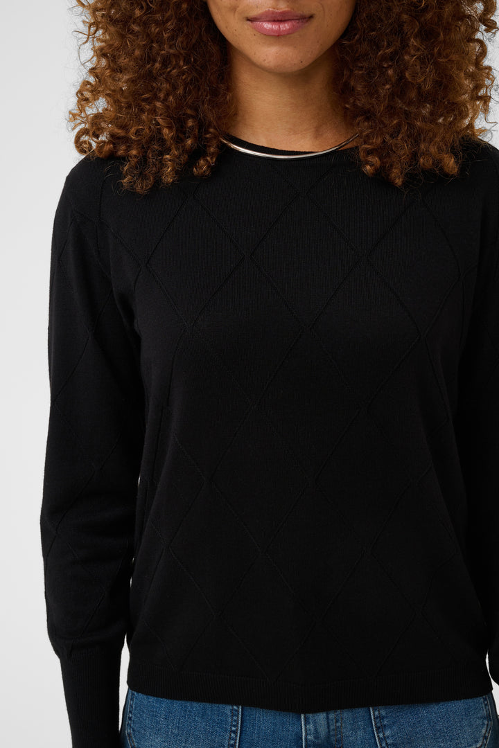 Chandail texturé au motif géométrique Lizza - En viscose écoresponsable