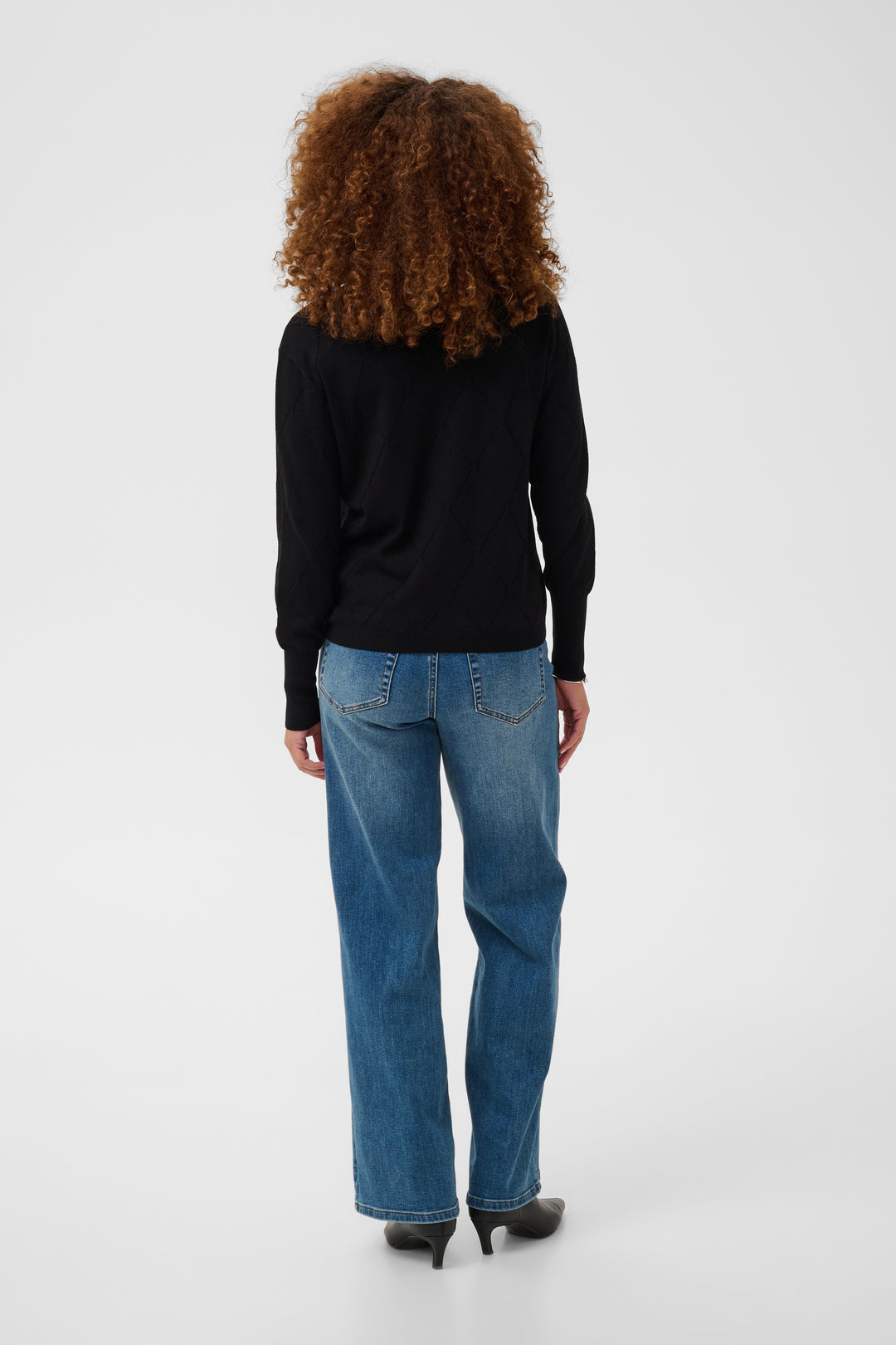 Chandail texturé au motif géométrique Lizza - En viscose écoresponsable