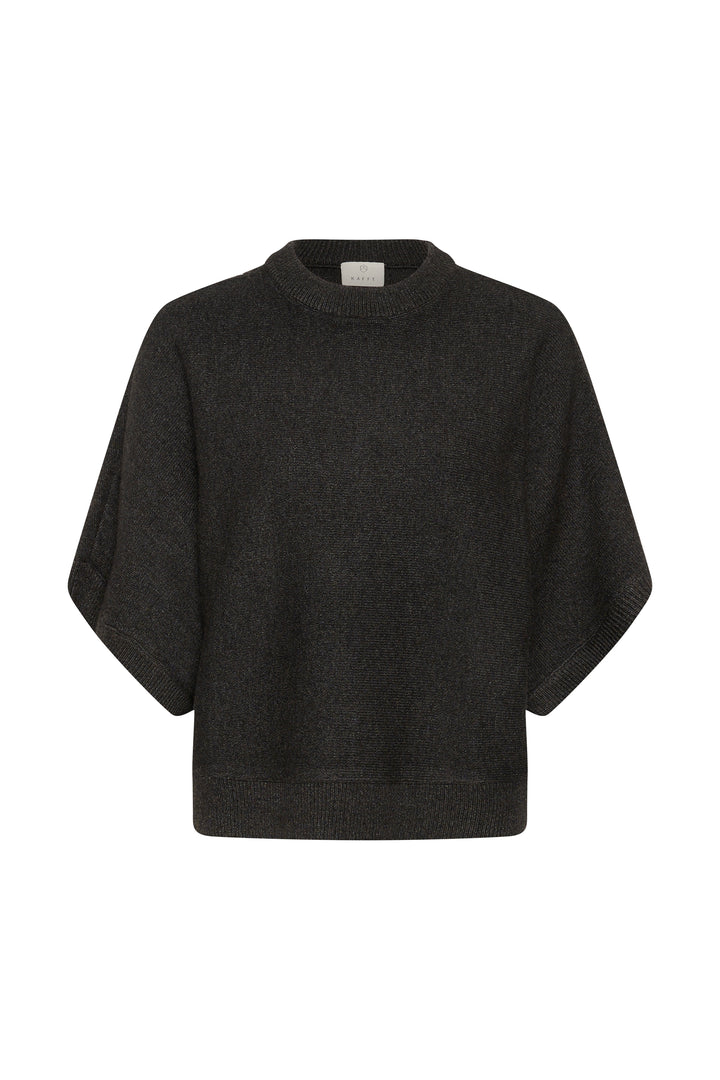 Pull avec encolure ronde et coupe épurée Barbara - À manches courtes en tricot