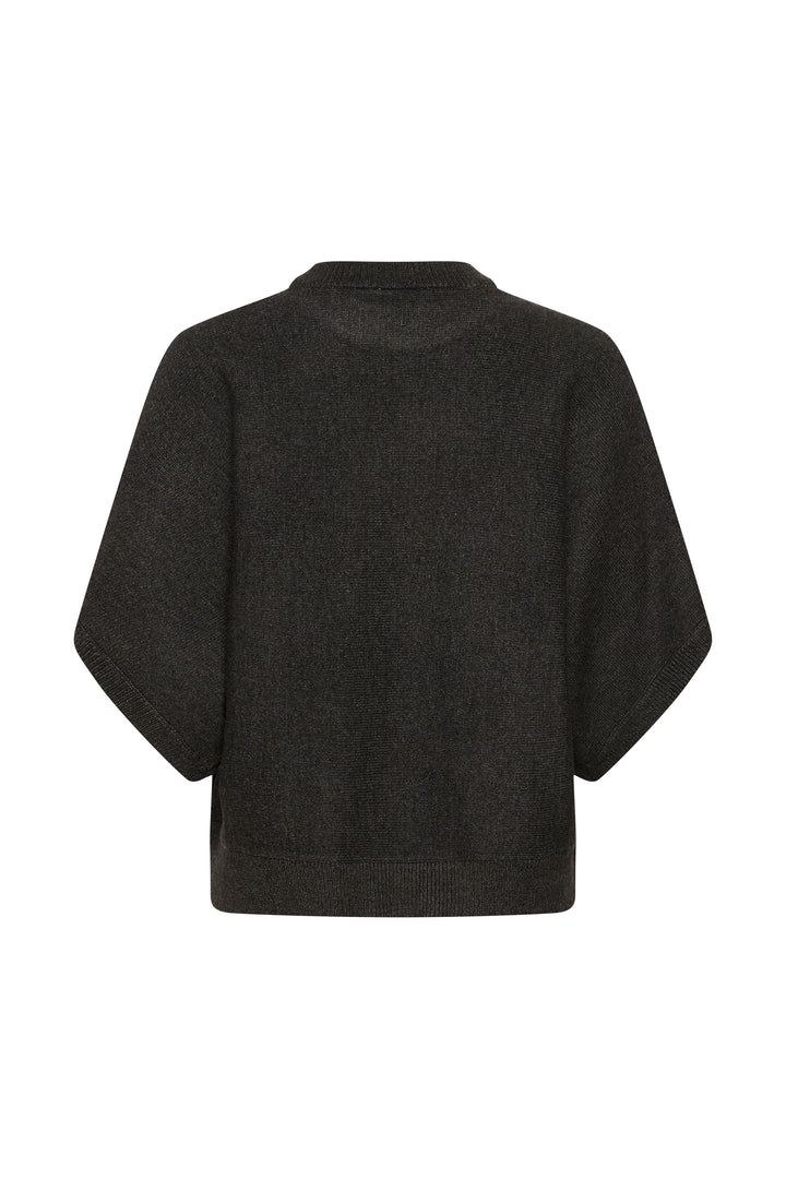 Pull avec encolure ronde et coupe épurée Barbara - À manches courtes en tricot