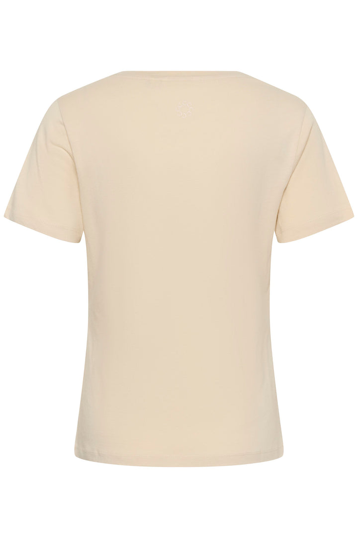 T-shirt en coton avec un col en v Naia