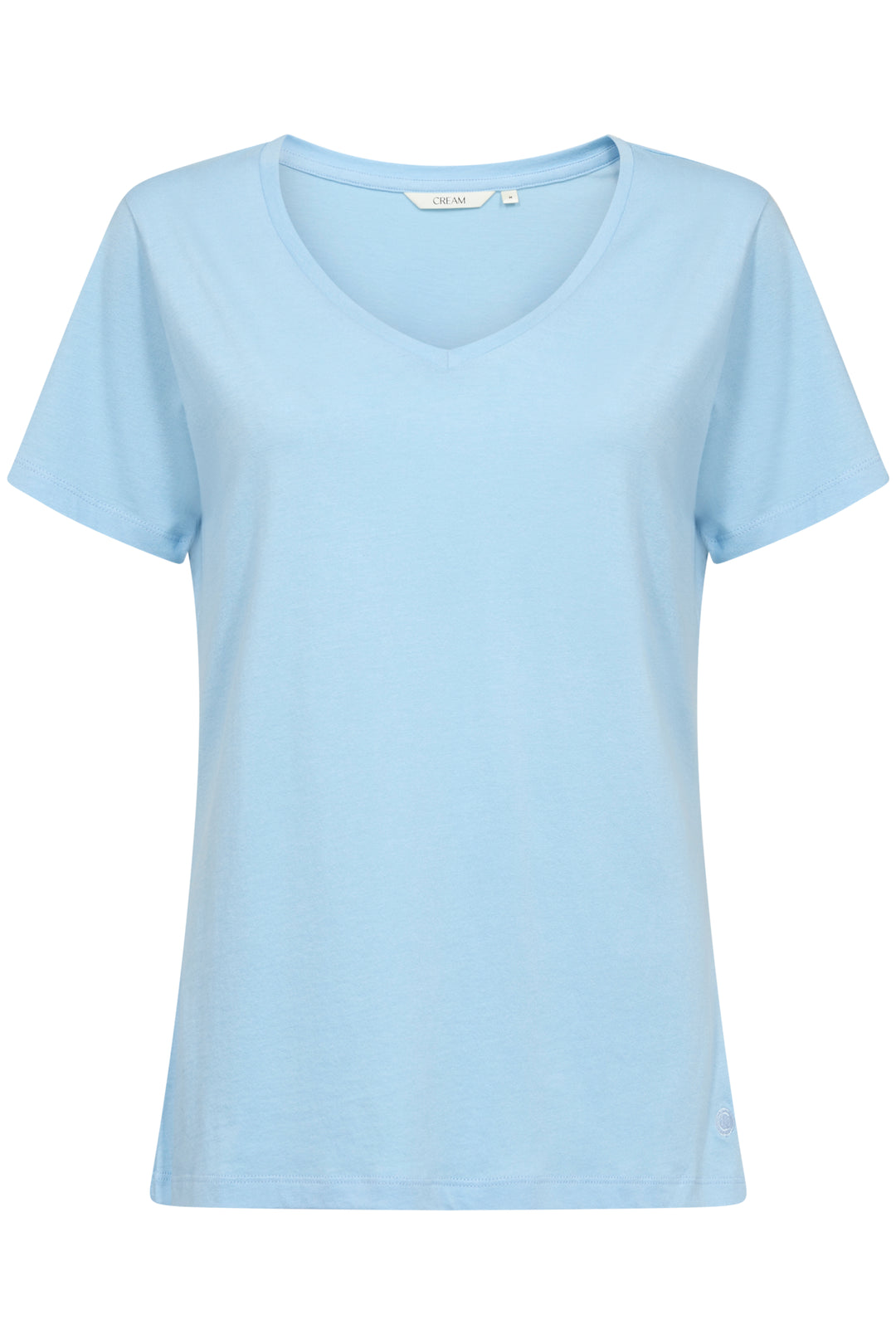 T-shirt en coton avec col en V Naia