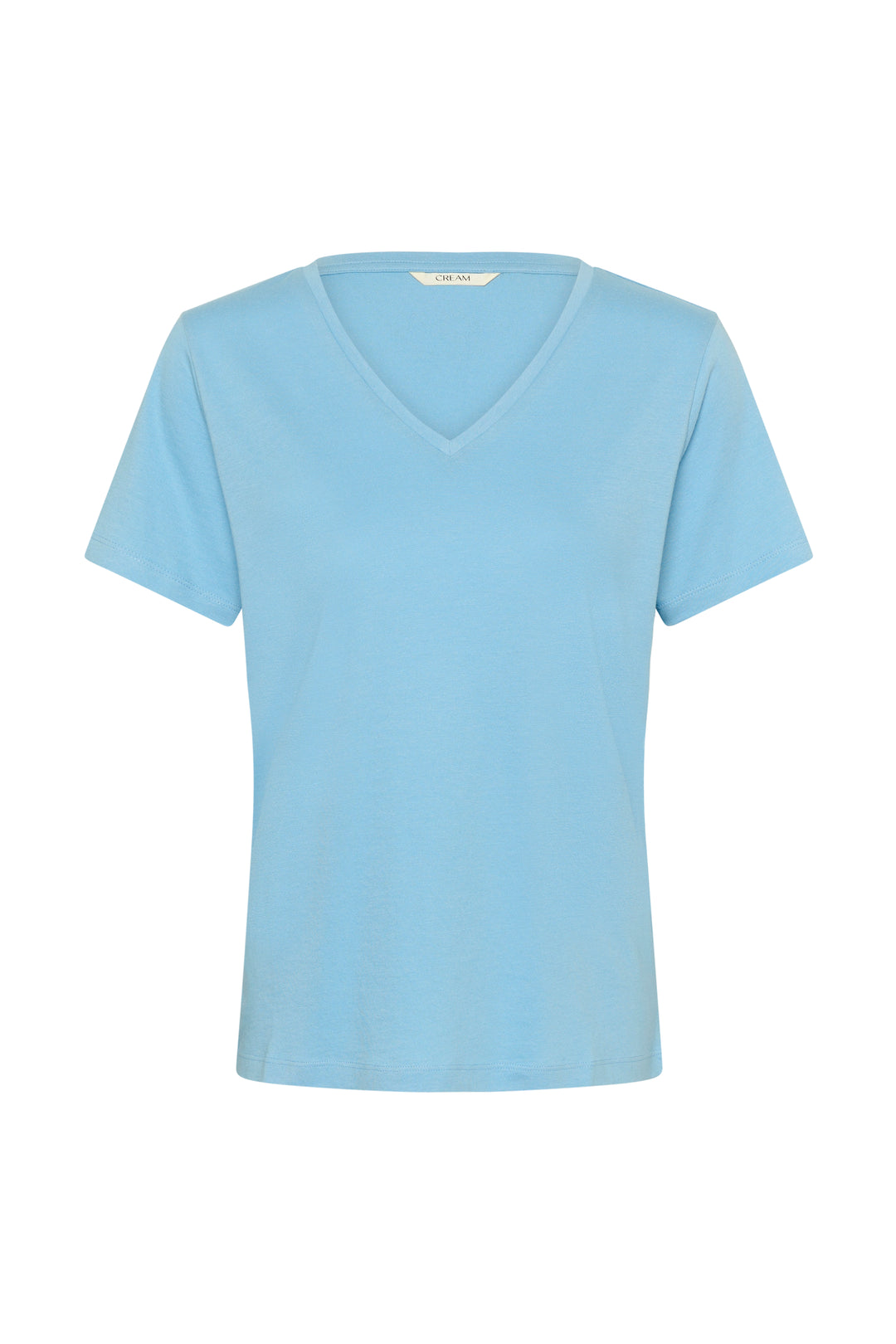 T-shirt en coton avec col en V Naia