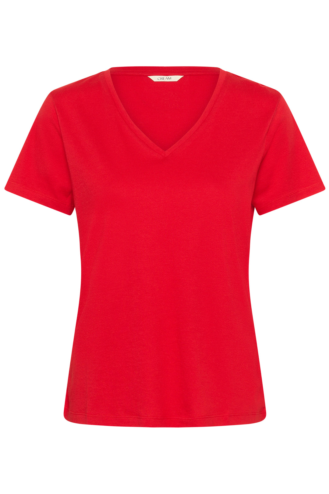 T-shirt en coton avec col en V Naia