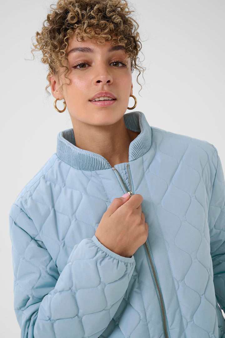 Manteau matelassé avec poches à clips Arwen - Col montant