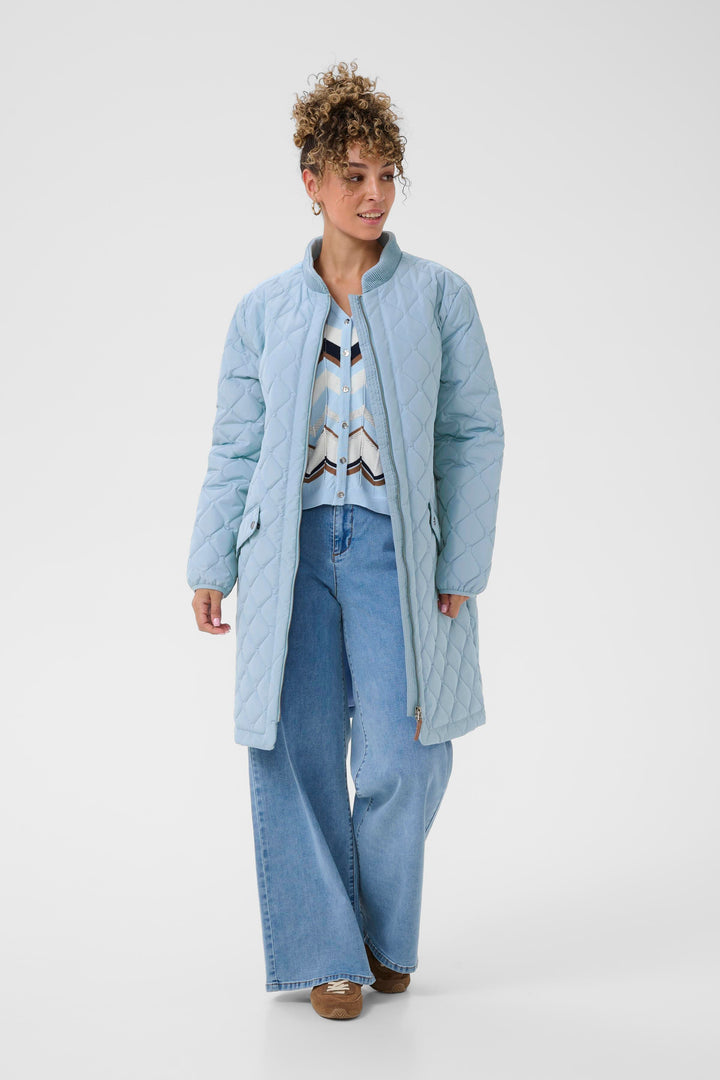 Manteau matelassé avec poches à clips Arwen - Col montant