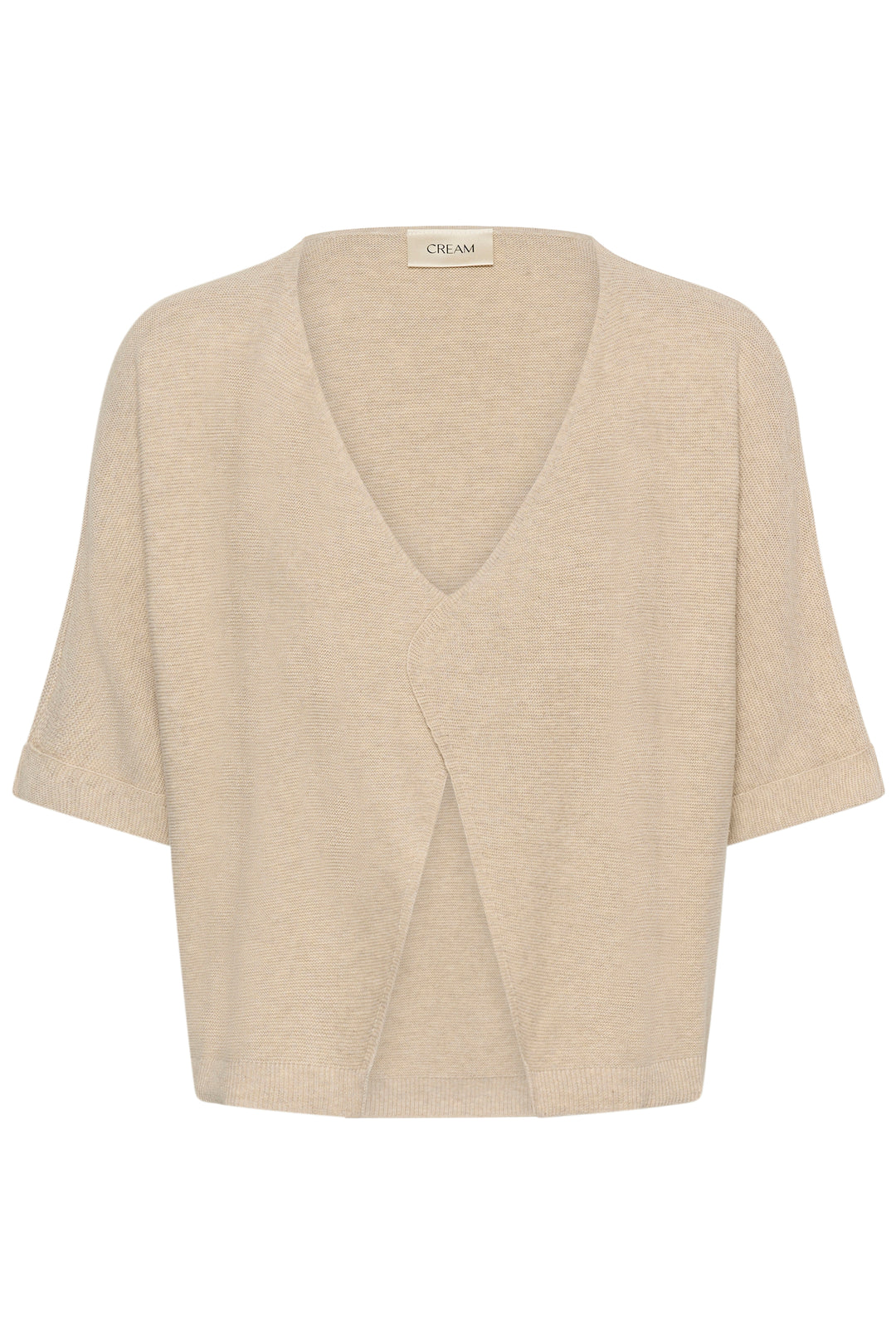 Cardigan ouvert Sillar – Tricot en pur coton et coupe drapée