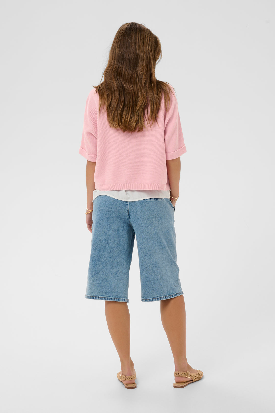 Cardigan ouvert Sillar – Tricot en pur coton et coupe drapée