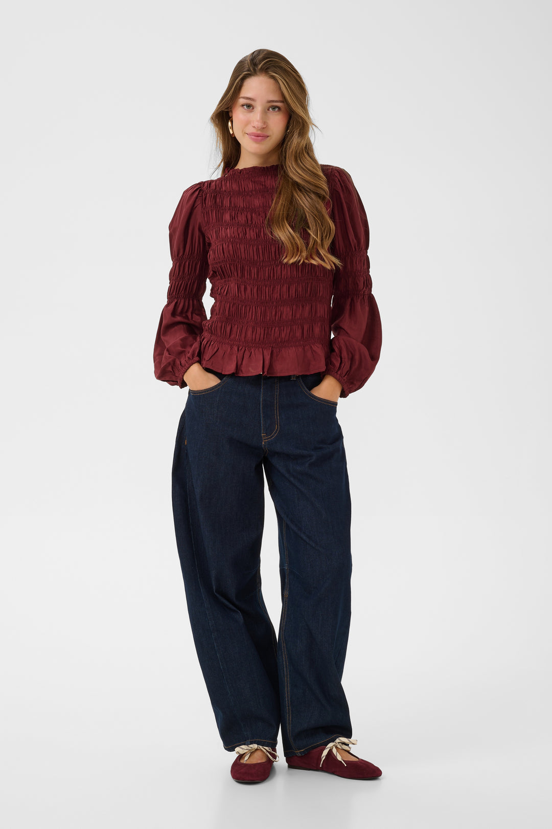 Blouse à manches longues Henva - En viscose écoresponsable