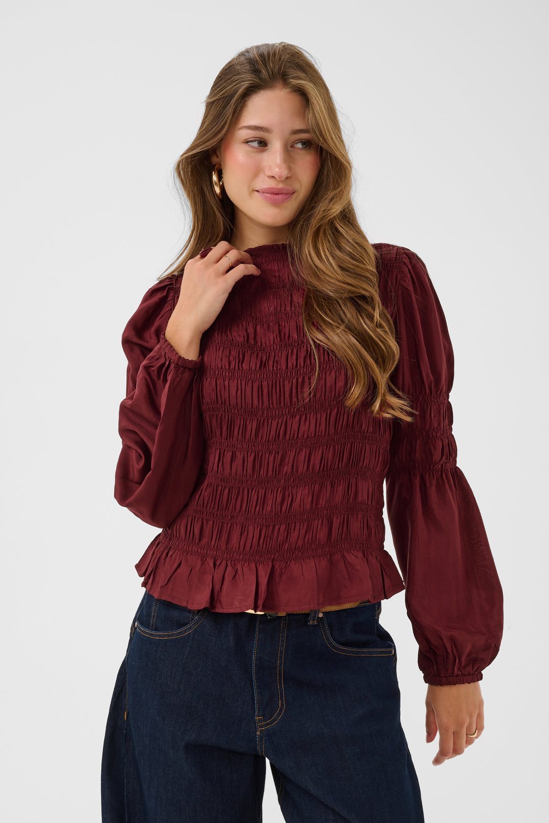 Blouse à manches longues Henva - En viscose écoresponsable