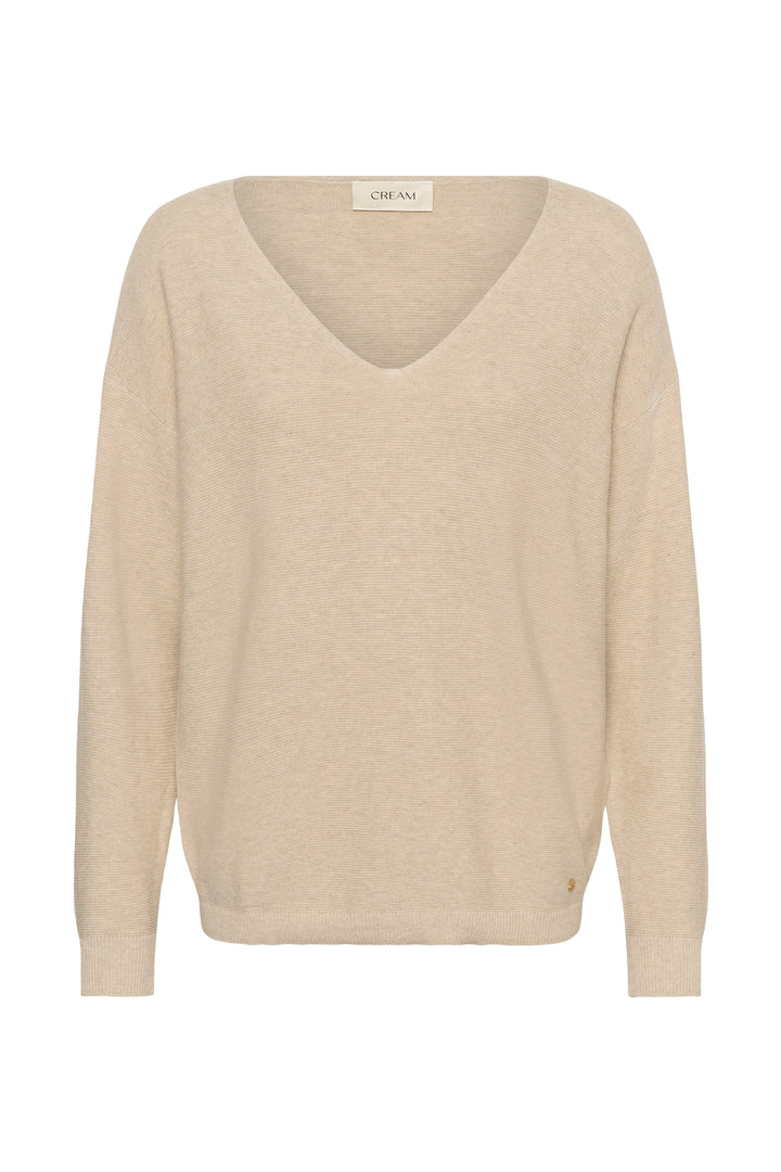 Pullover en tricot de coton Sillar - Col en V