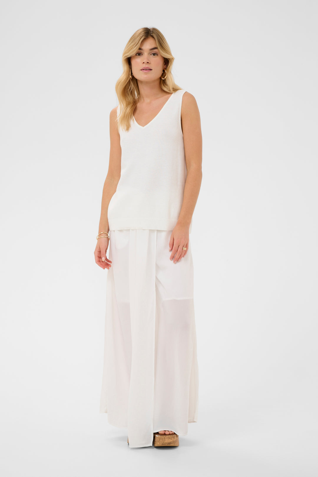 Camisole ultra douce Sillar - Haut sans manches en coton essentiel