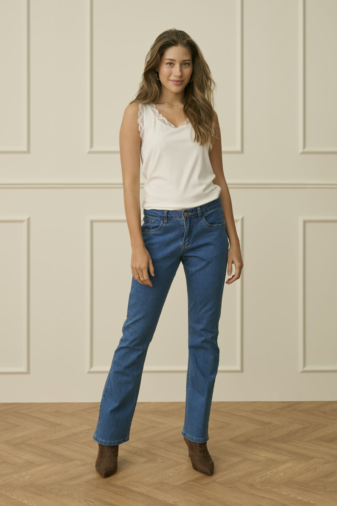 Jeans bootcut Lone - Coupe évasée en denim stretch au confort absolu