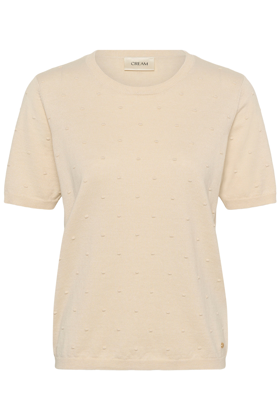 Pull en coton coupe droite Hanne - Détails brodés texturés