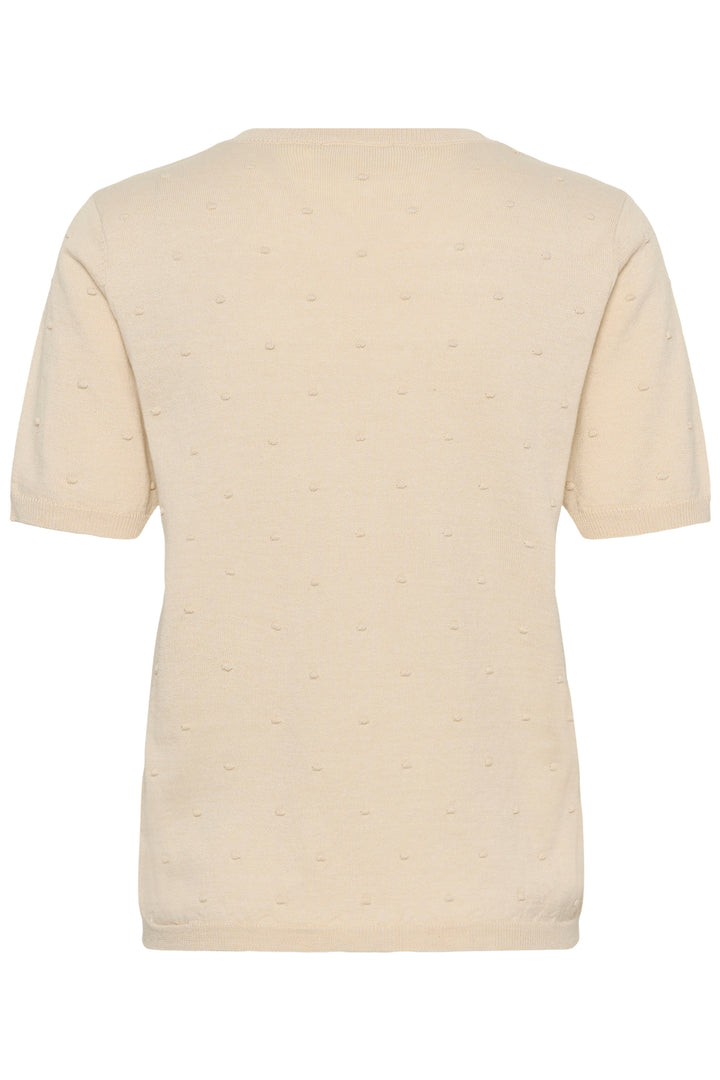 Pull en coton coupe droite Hanne - Détails brodés texturés