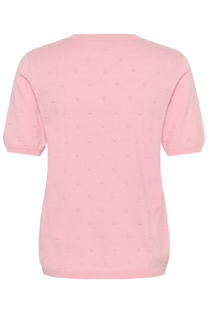 Pull en coton coupe droite Hanne - Détails brodés texturés