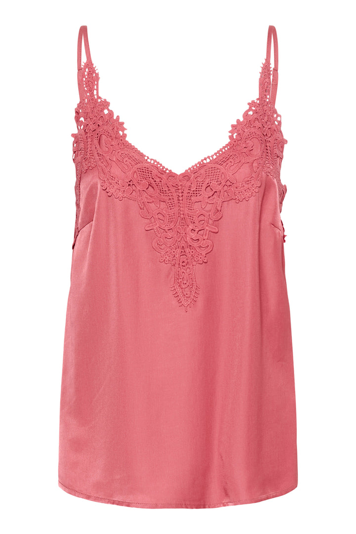 Camisole à décolleté en dentelle Anna - Tissu doux et coupe droite