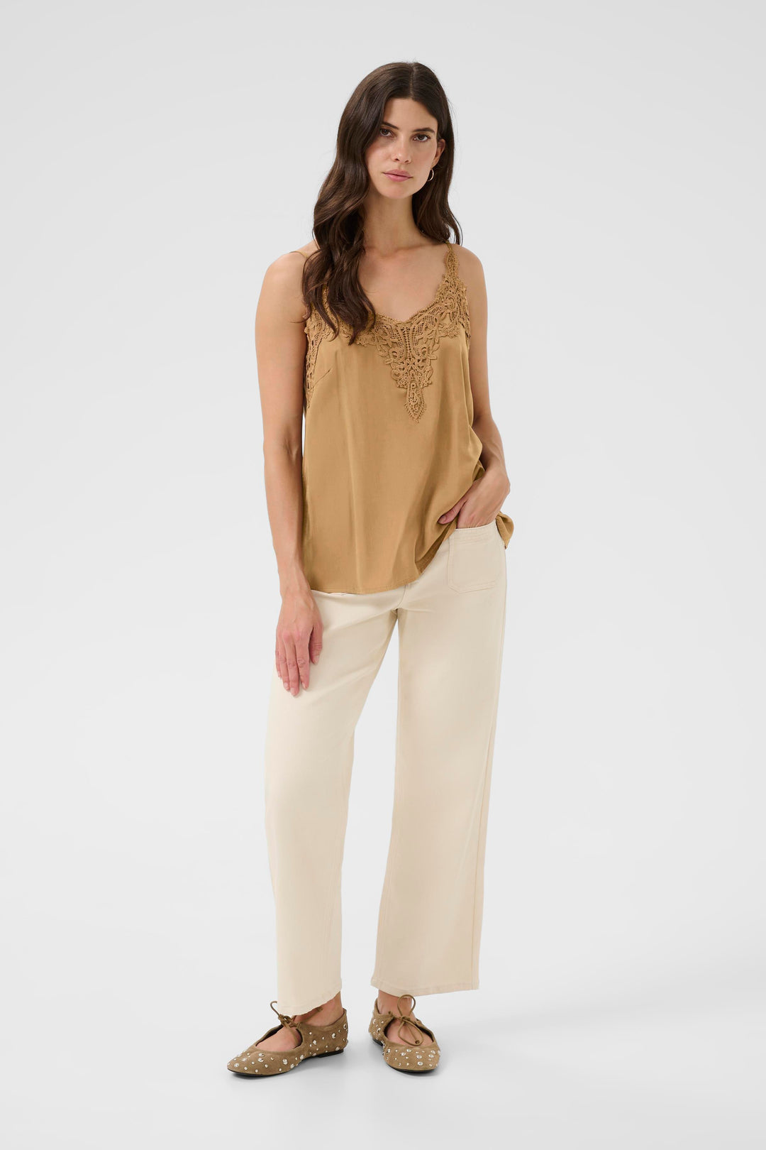 Camisole avec décolleté en dentelle Anna