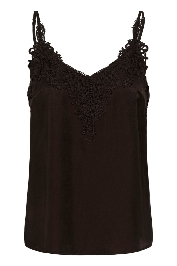 Camisole à décolleté en dentelle Anna - Tissu doux et coupe droite