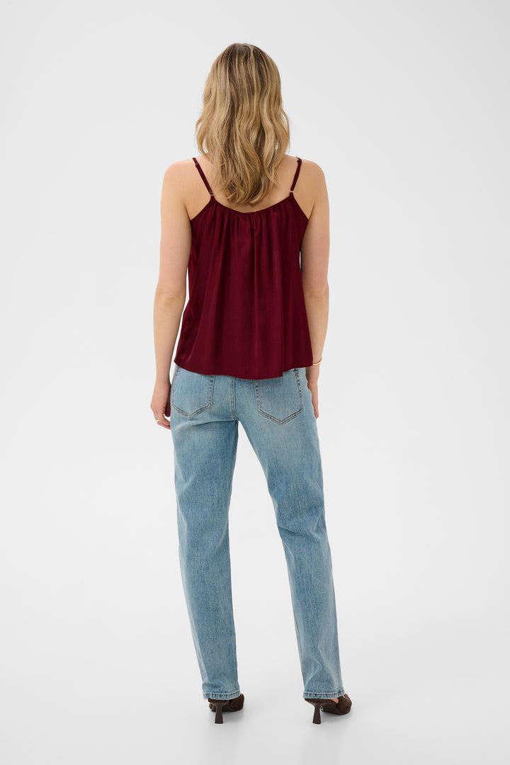 Camisole à décolleté en dentelle Anna - Tissu doux et coupe droite