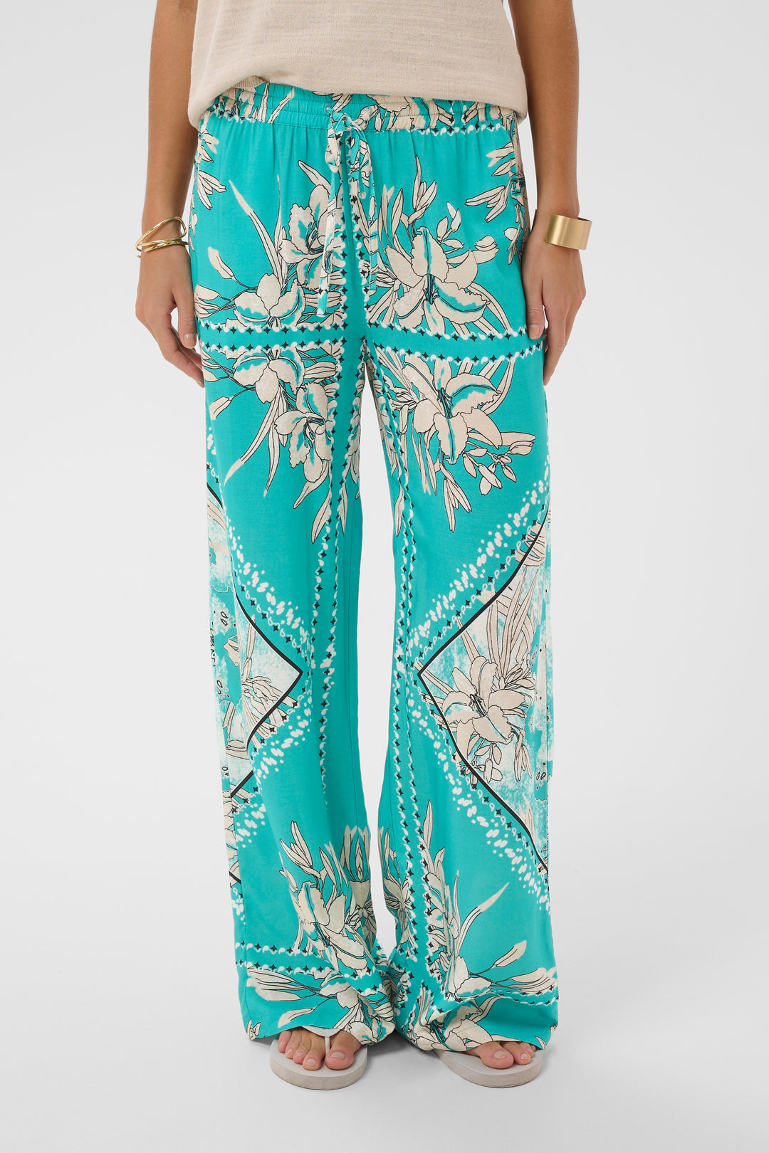 Pantalon fluide à taille élastique Tiah – À enfiler