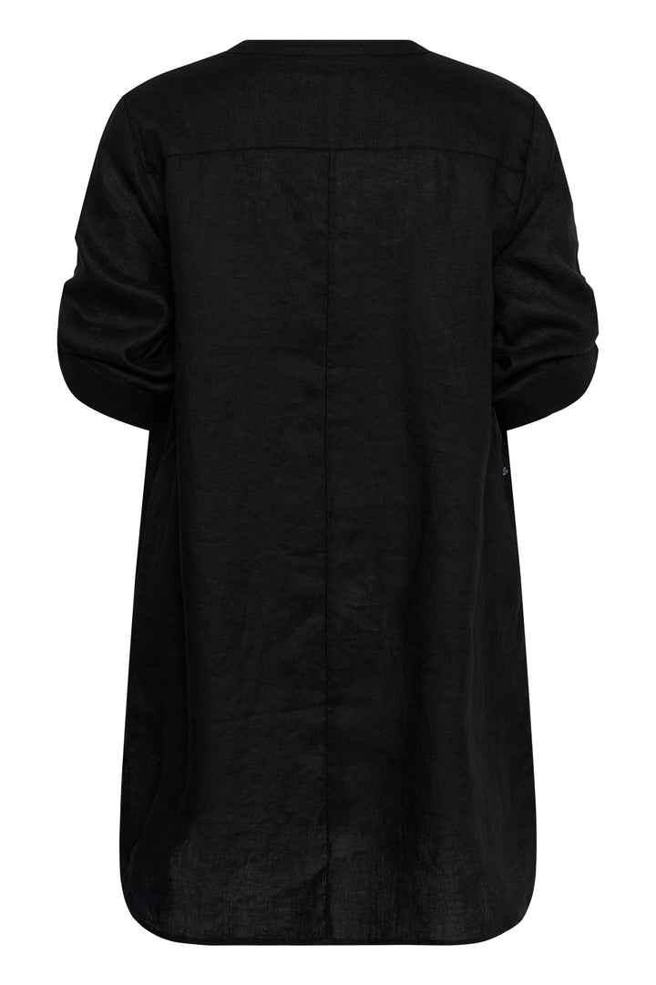 Robe en pur lin Bellis - Coupe droite et manches ajustables