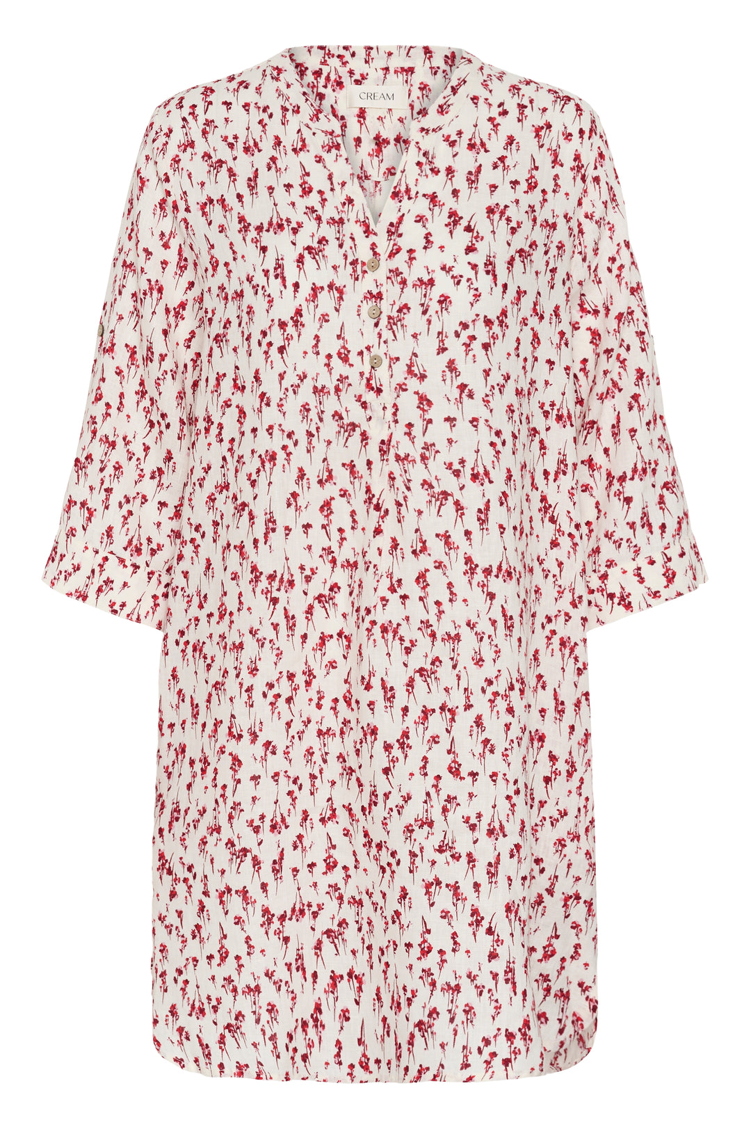 Robe en pur lin Bellis - Coupe droite et manches ajustables