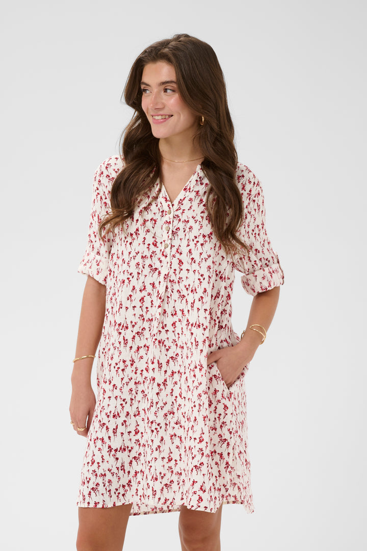 Robe en pur lin Bellis - Coupe droite et manches ajustables