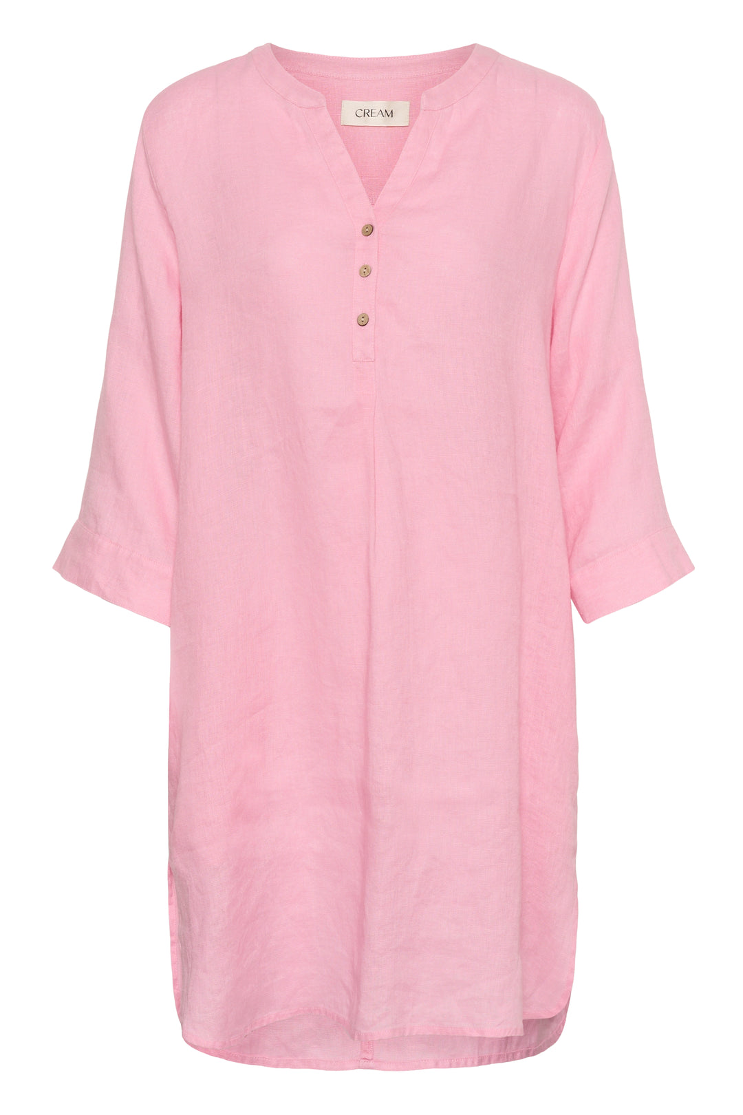 Robe en pur lin Bellis - Coupe droite et manches ajustables