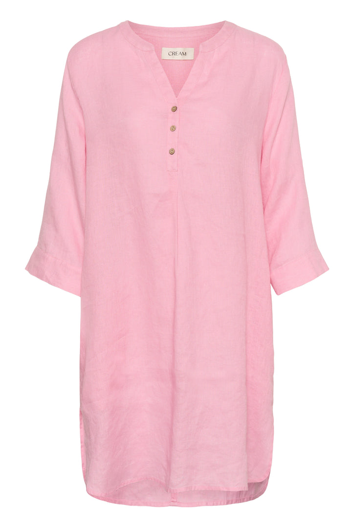 Robe en pur lin Bellis - Coupe droite et manches ajustables