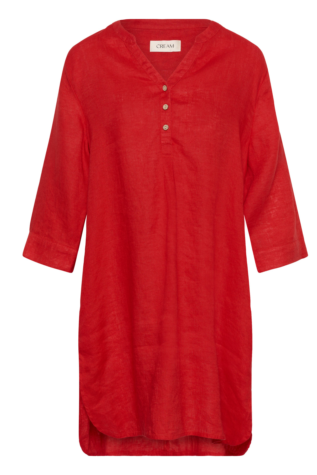 Robe en pur lin Bellis - Coupe droite et manches ajustables