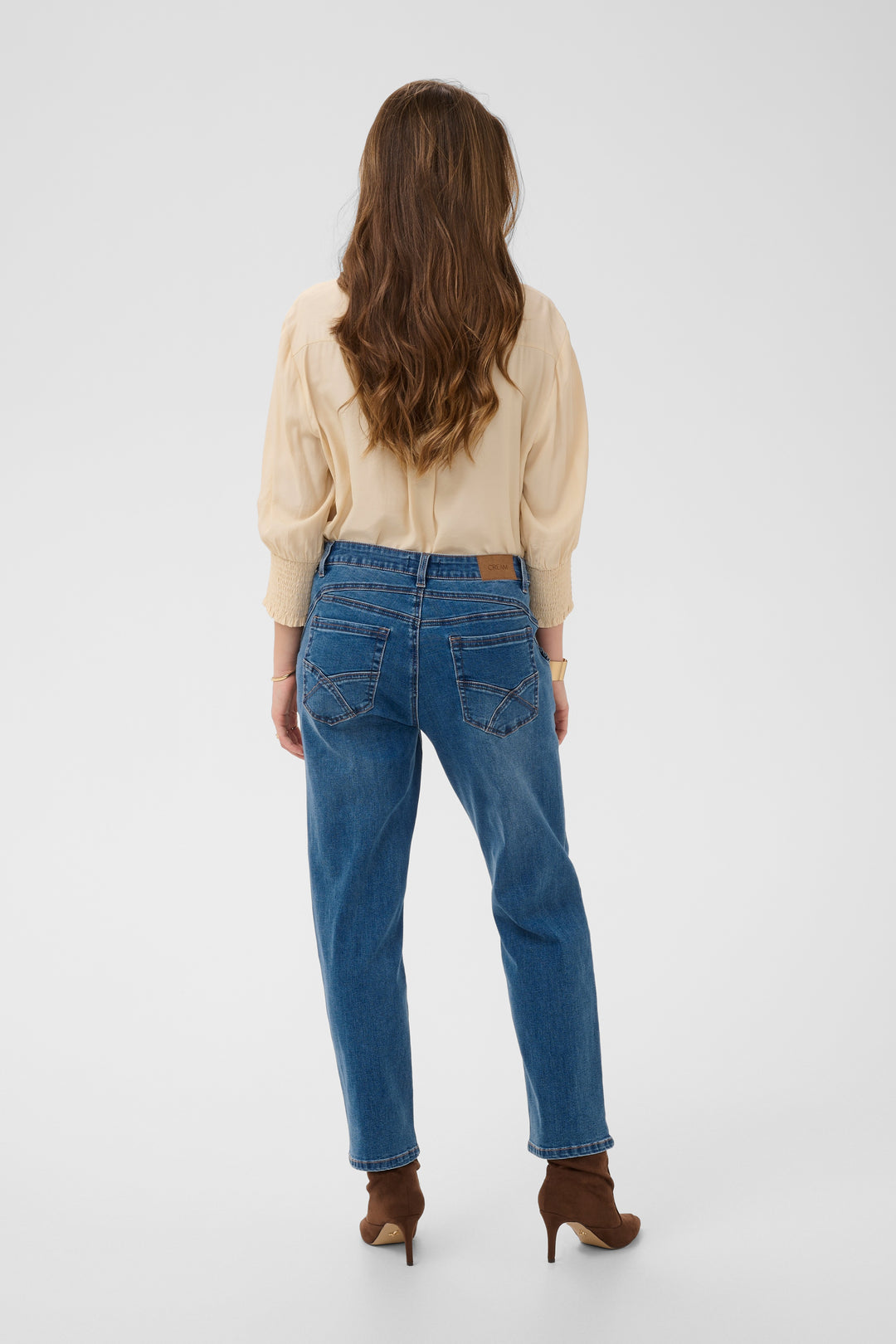 Jeans 7/8 Raja - Avec détails plissés originaux aux poches