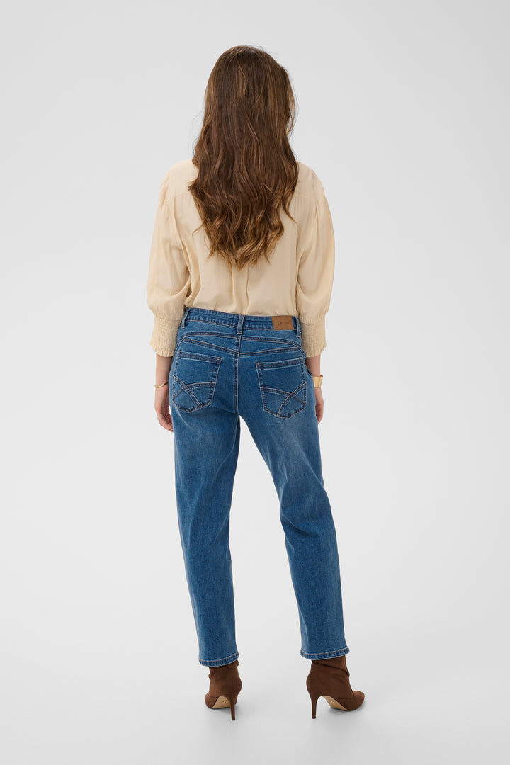 Jeans 7/8 Raja - Avec détails plissés originaux aux poches