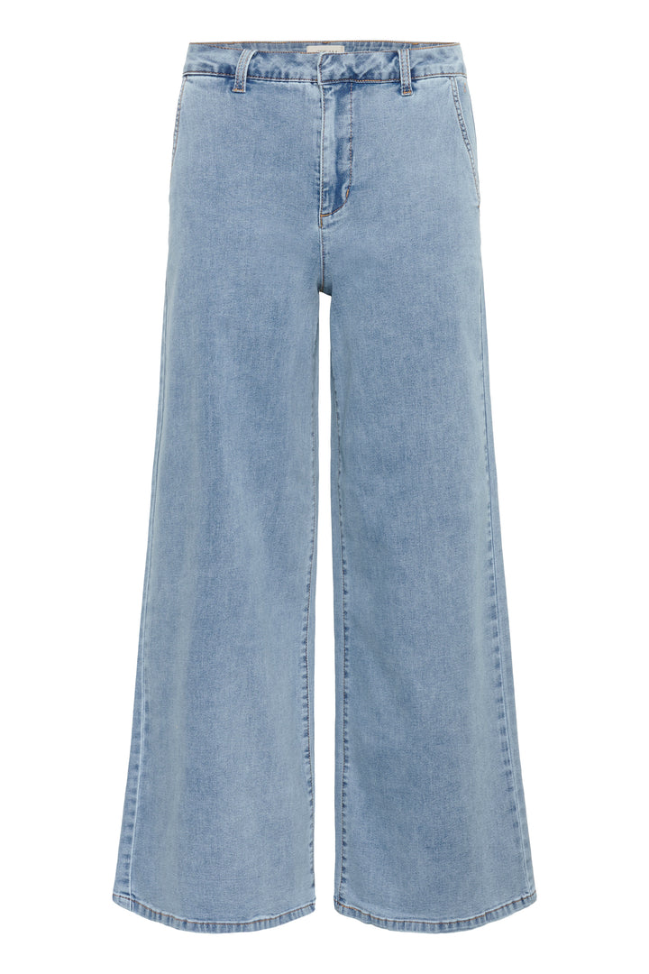 Jeans à jambes évasées Visti - Denim extensible et fluide