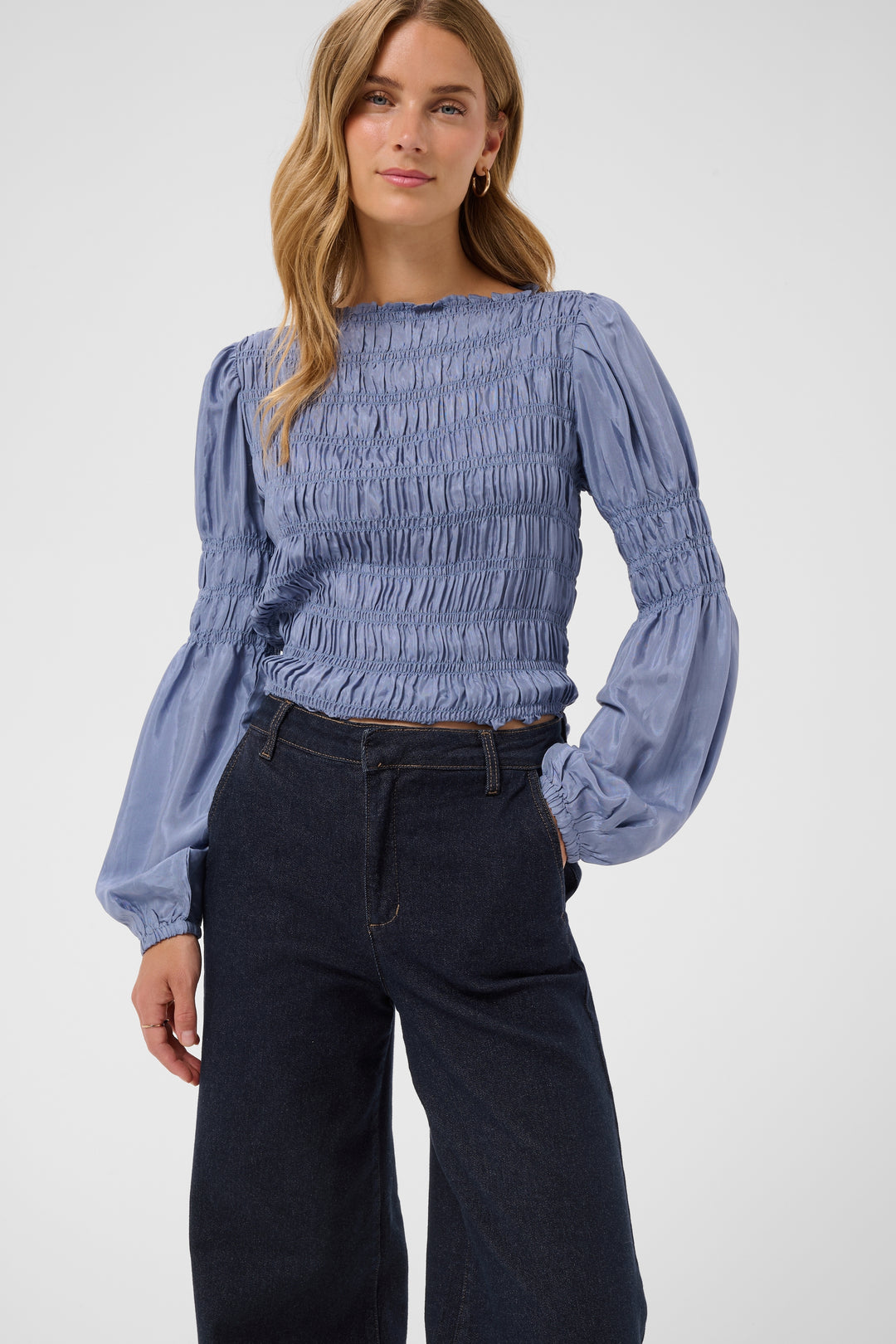 Jeans à jambes évasées Visti - Denim extensible et fluide
