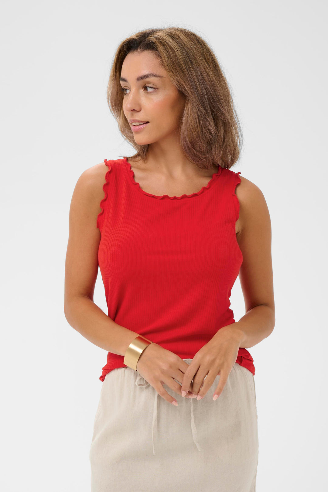 Blouse sans manches Ribba - Tissu extensible