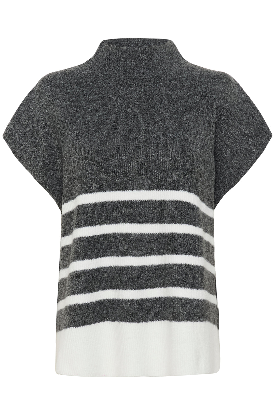 Débardeur crème avec rayures contrastées