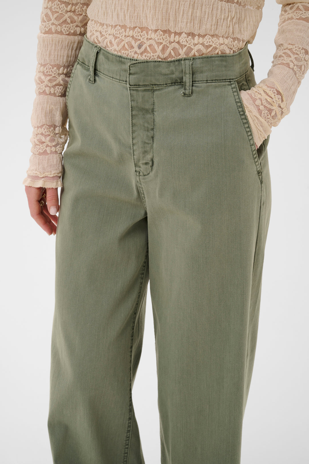 Pantalon minimaliste à jambes larges Visti - Coupe ample