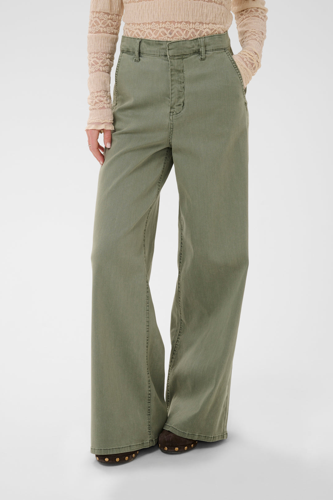 Pantalon minimaliste à jambes larges Visti - Coupe ample