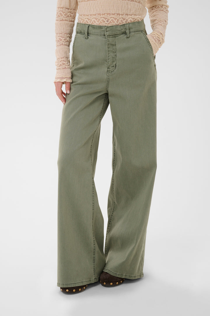 Pantalon minimaliste à jambes larges Visti - Coupe ample