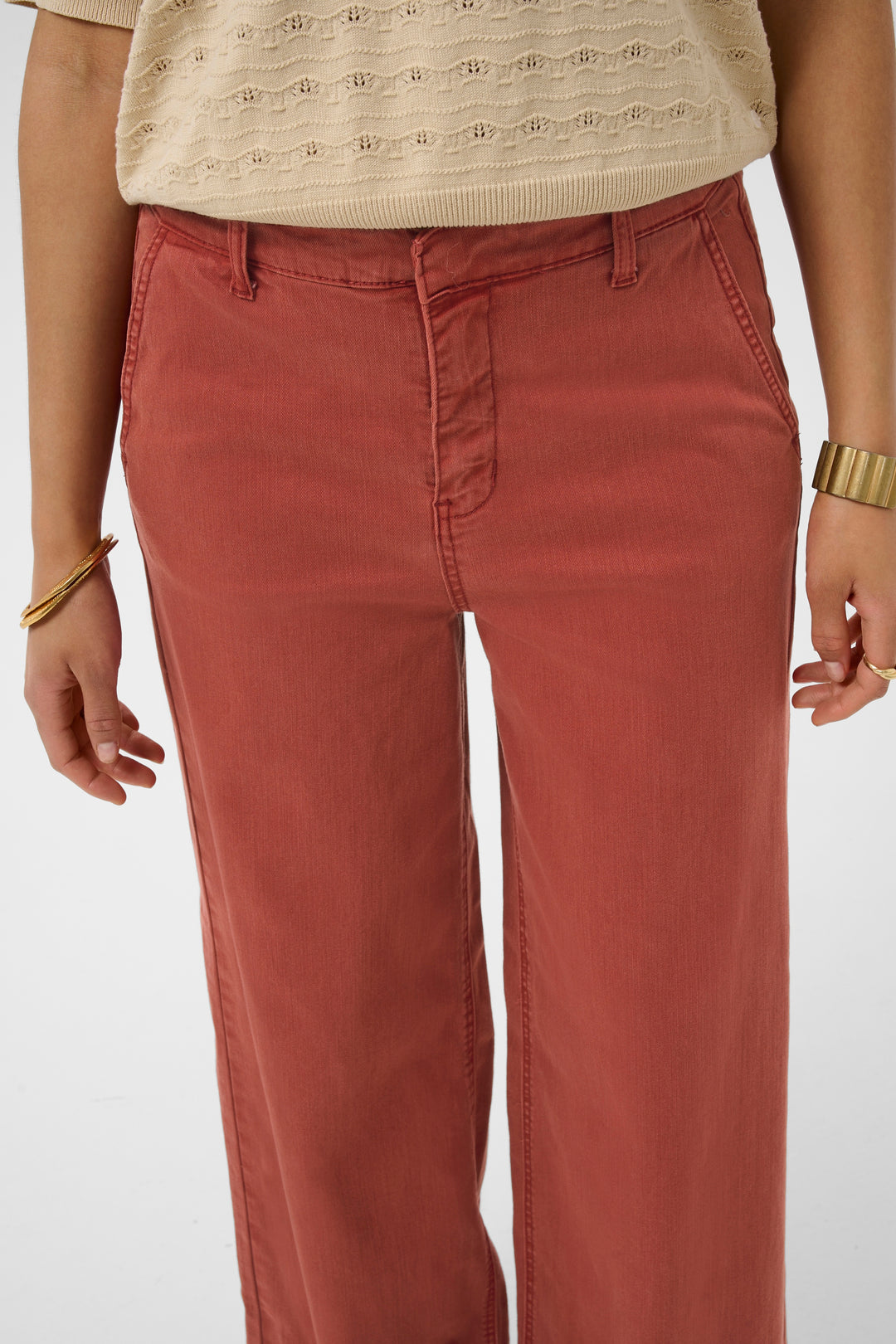 Pantalon minimaliste à jambes larges Visti - Coupe ample