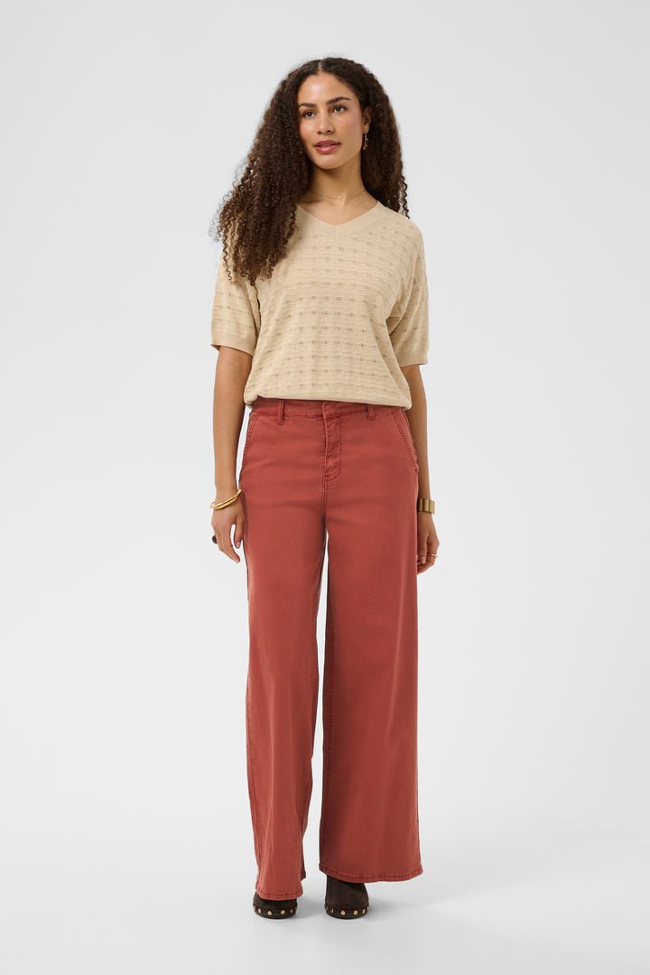 Pantalon minimaliste à jambes larges Visti - Coupe ample