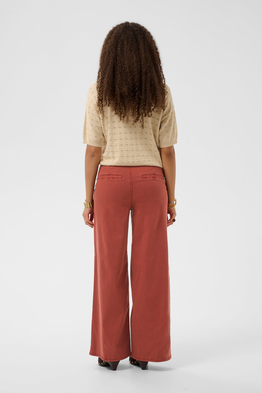 Pantalon minimaliste à jambes larges Visti - Coupe ample