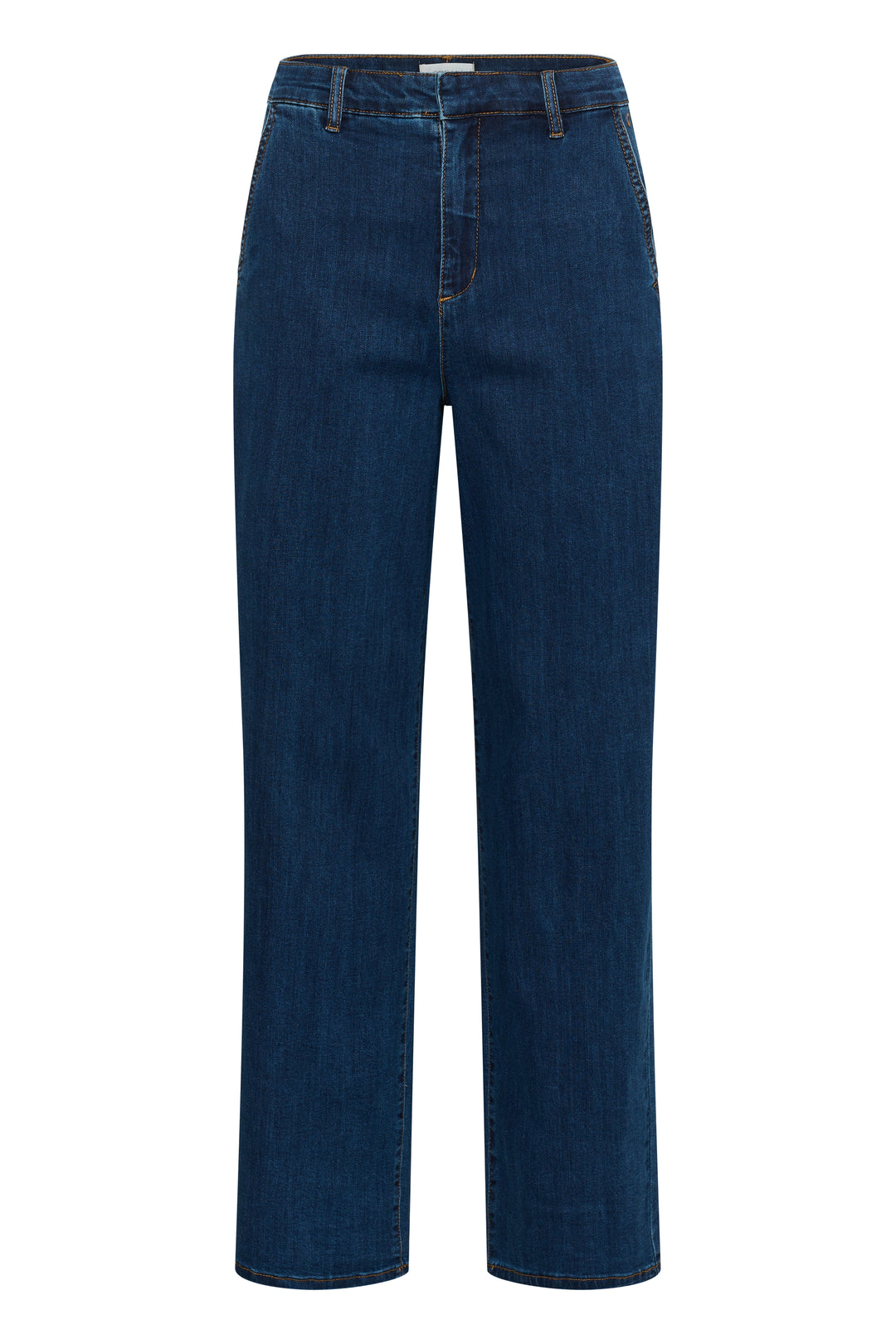 Jeans coupe droite Visti - Taille mi-haute en denim extensible
