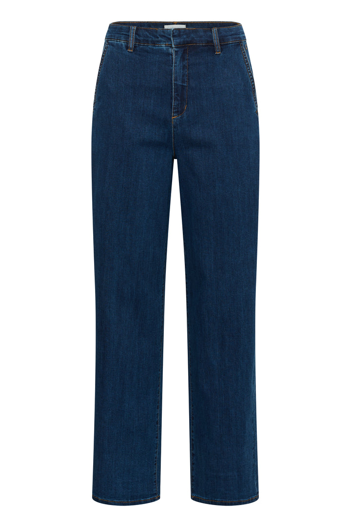 Jeans coupe droite Visti - Taille mi-haute en denim extensible