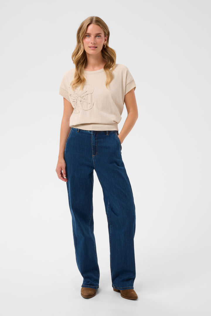 Jeans coupe droite Visti - Taille mi-haute en denim extensible