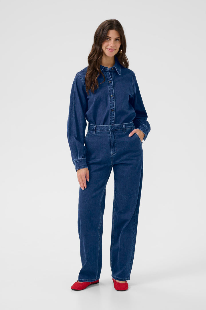 Jean coupe droite taille mi-haute Visti